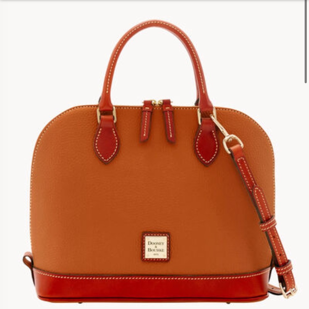 Dooney & Bourke Pebble Grain Zip Zip Satchel